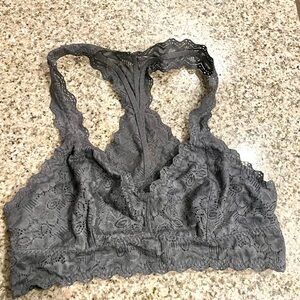 Gray Lace Bralette